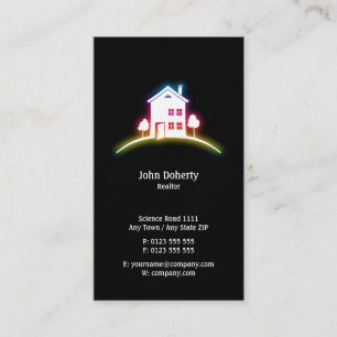 Professional Realtor   Perfect Family Home Business Card