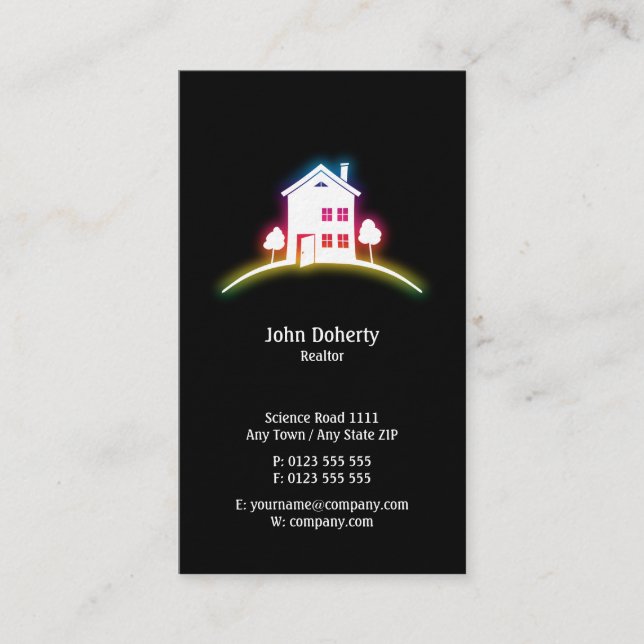 Professional Realtor | Perfect Family Home Business Card (Front)