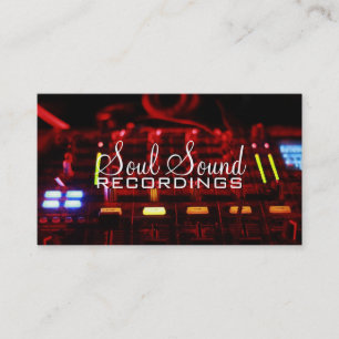 Professional Recording Studio Music Artists Business Card