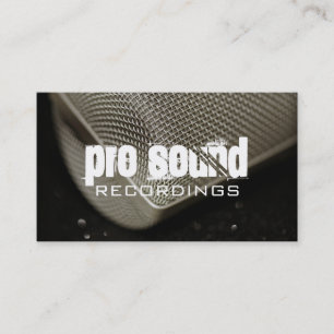 Professional Recording Studio Music Artists Business Card