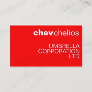 Professional Red Business Card