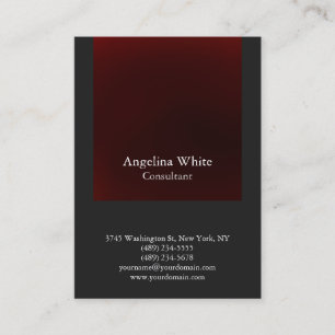 Professional Red Grey Colour Background Unique Business Card
