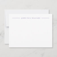 Professional Refined Modern Centre Name Purple
