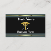 Professional Registered Nurse Gold and Black