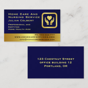 Professional Registered Nurse Medical Business Card
