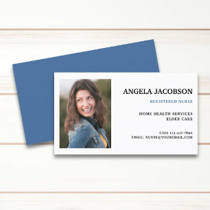 Professional Registered Nurse Photo Business Card