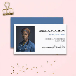 Professional Registered Nurse Photo Business Card