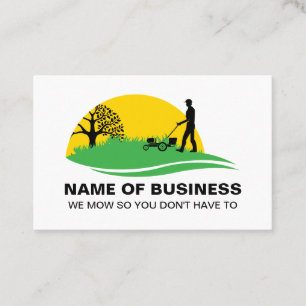 Professional & Relaxing Lawn Care landscaping Business Card
