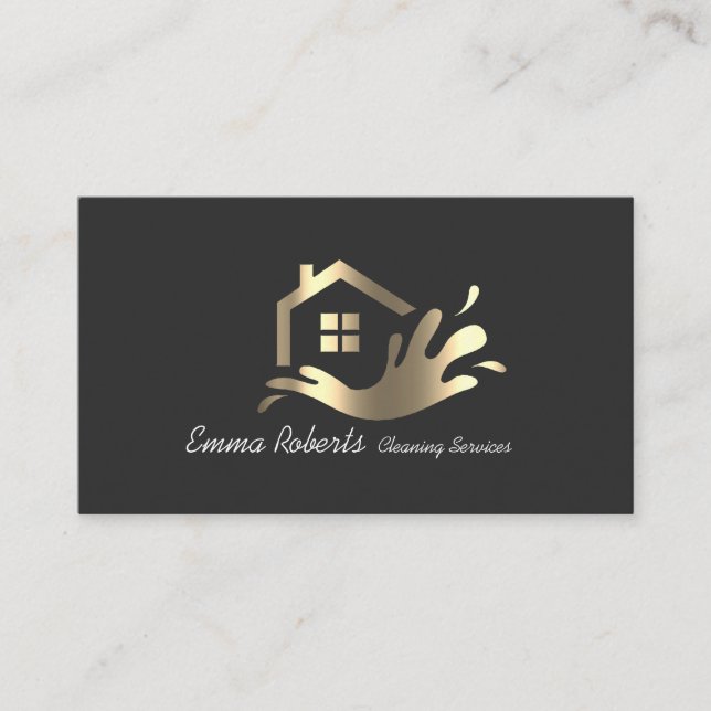 Professional Reliable Cleaning Services  Business Card (Front)