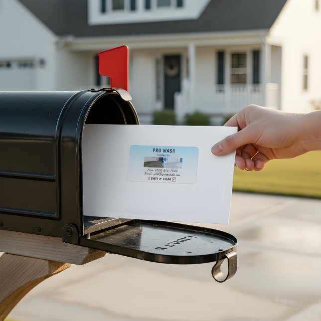 Professional Residential Pressure Washing Split Label (Creator Uploaded)