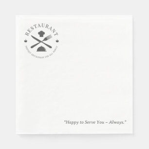 Professional Restaurant or Cafe or Diner Napkin