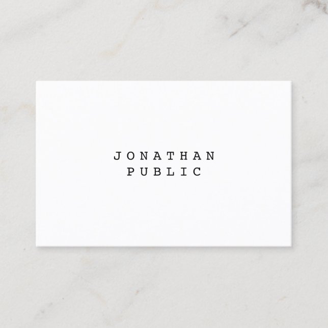 Professional Retro Classic Nostalgic Look Elegant Business Card (Front)
