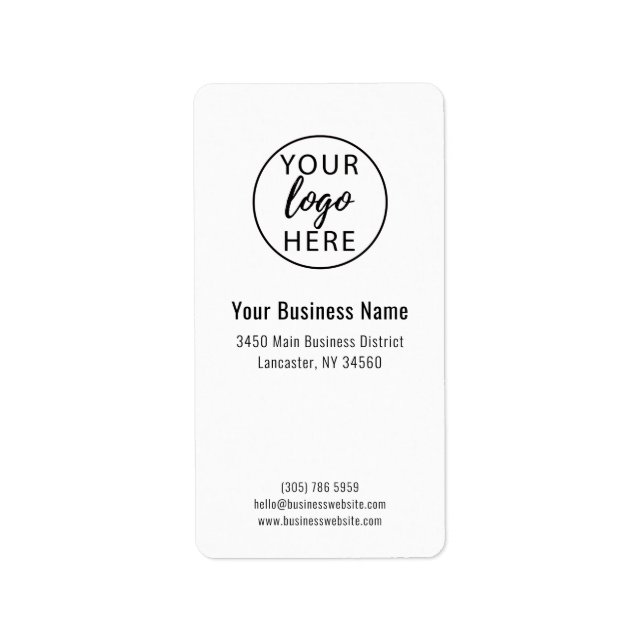 Professional Returns Address Label (Front)