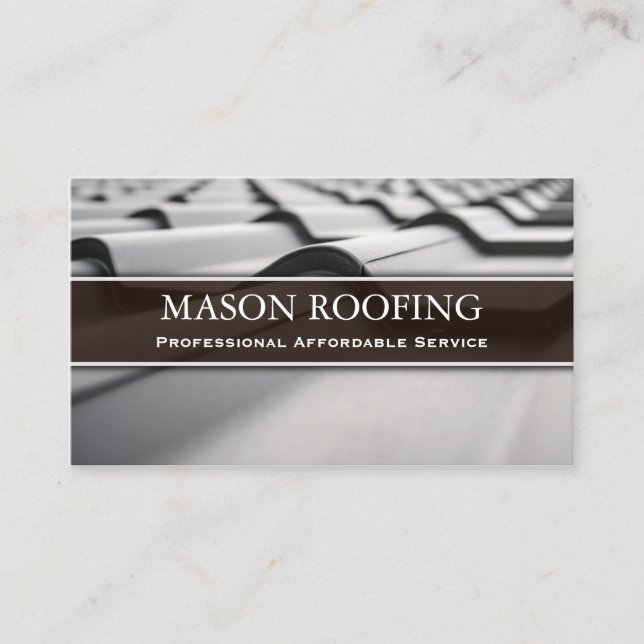 Professional Roofer / Roofing Tiles Business Card (Front)