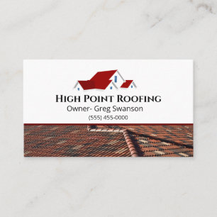 Professional Roofing Construction Company Business Card