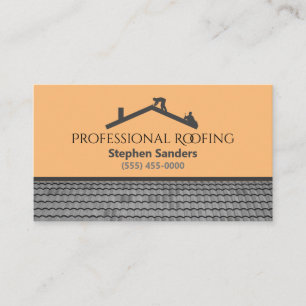 Professional Roofing Construction Company Business Card