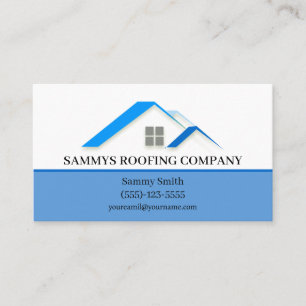 Professional Roofing Roofer Contractor Service Business Card