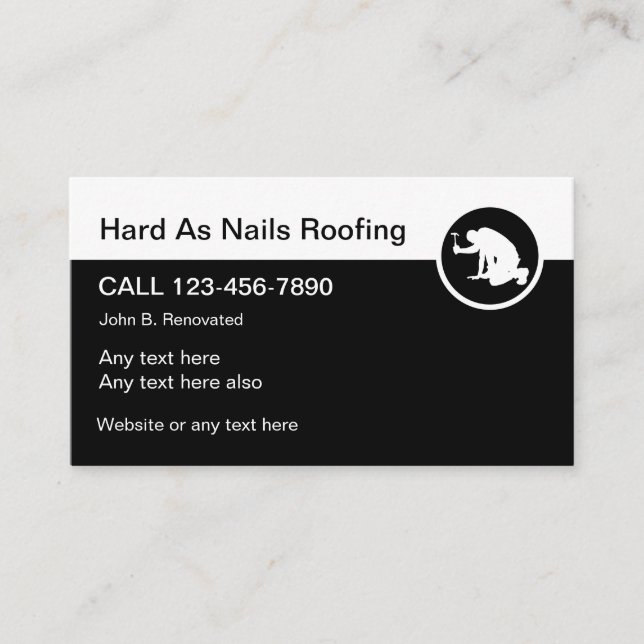 Professional Roofing Services Business Card (Front)