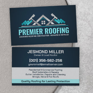 Professional Roofing Services - Roofer Business Card