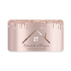 Professional Rose Gold Glitter Drips Real Estate 