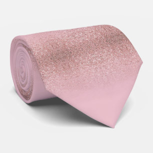 Professional Rose Gold Glitter Elegant Modern Tie