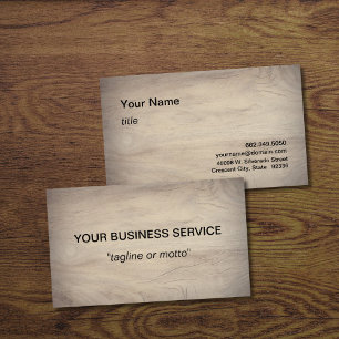 Professional Rustic Wood Business Card