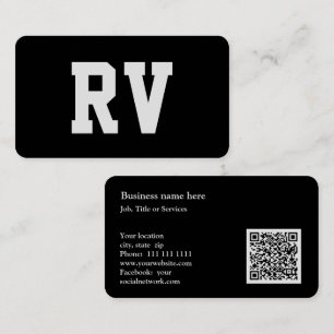 Professional RV or recreational vehicle Motorhome Business Card