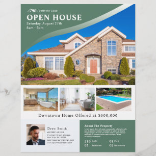 Professional Sage Open House Real Estate Flyer