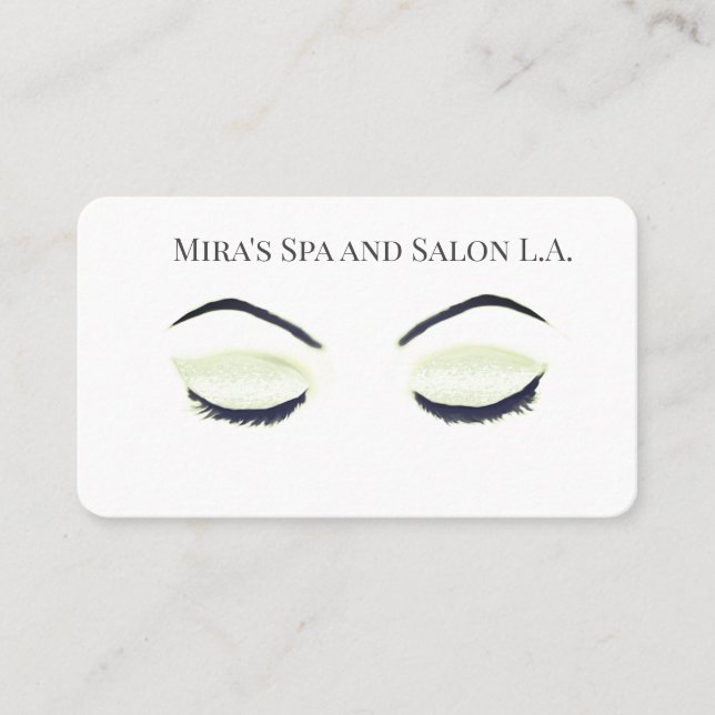Professional Salon Elegant Home Business Cards (Front)