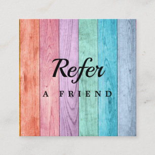 Professional Salon & Spa Referral Card Editable