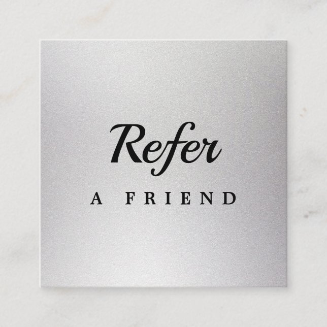 Professional Salon & Spa Referral Card | Editable  (Front)