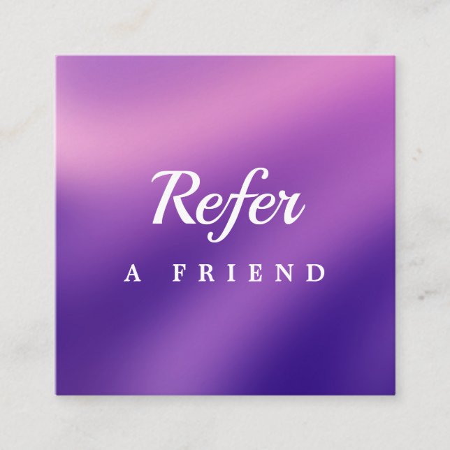 Professional Salon & Spa Referral Card | Editable  (Front)
