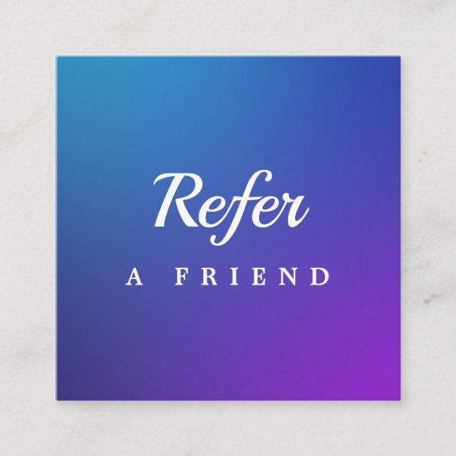 Professional Salon & Spa Referral Card | Editable  (Front)