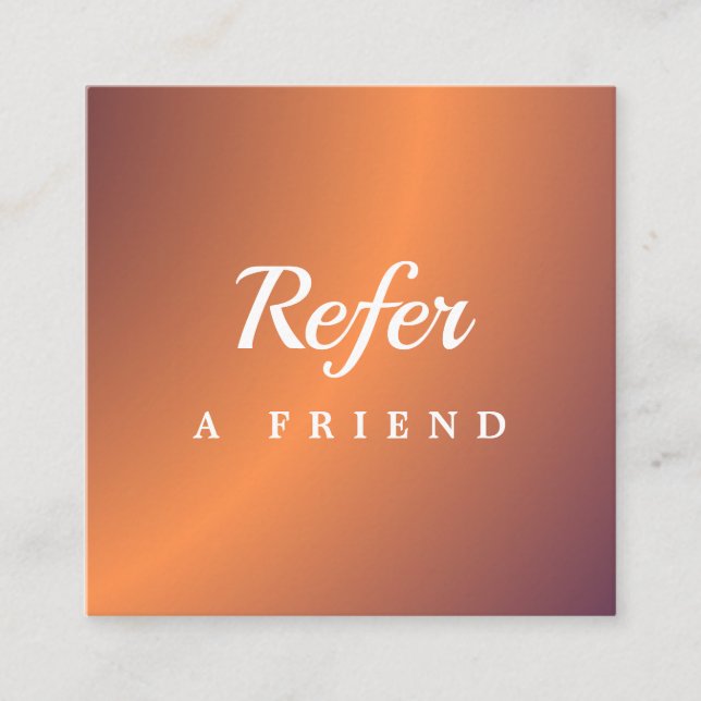 Professional Salon & Spa Referral Card | Editable  (Front)