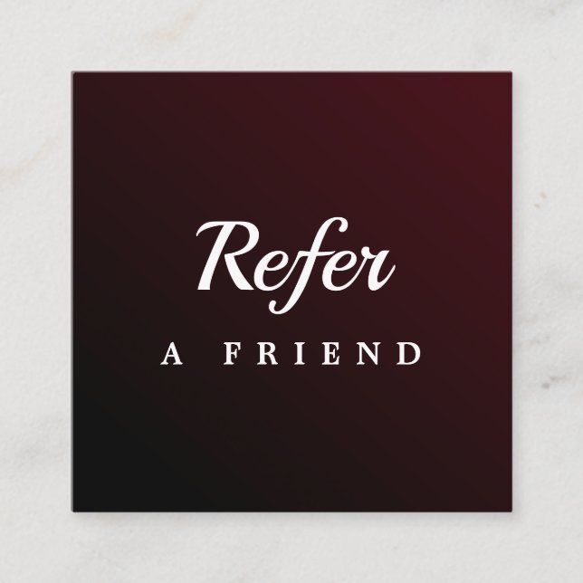 Professional Salon & Spa Referral Card | Editable  (Front)