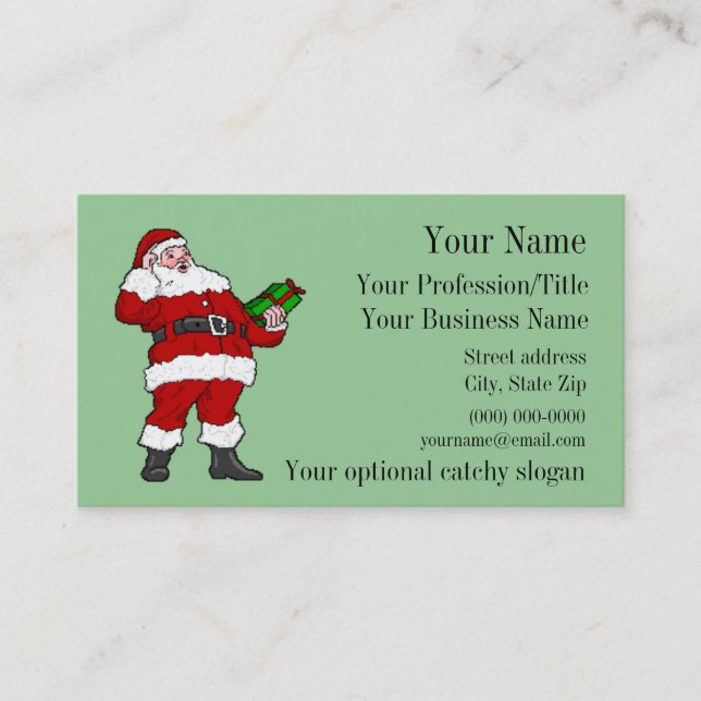 Professional Santa Business Card (Front)