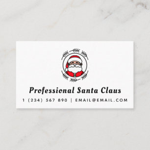 Professional Santa Claus Christmas Theme Classic  Business Card