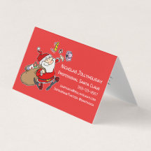 Professional Santa Claus Funny Informal Cartoon