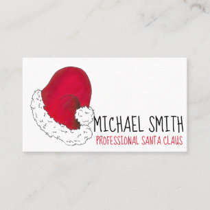 Professional Santa Claus Red Christmas St. Nick Business Card