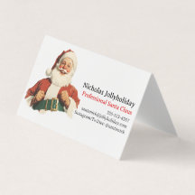 Professional Santa Claus Retro Vintage Informal