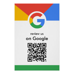 Professional Scan to Review Google QR Code Busines Poster