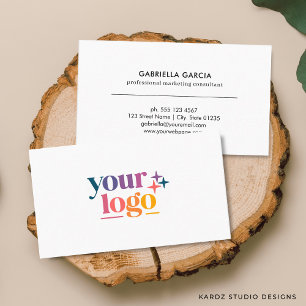 Professional Scannable QR Code Logo Minimalist Business Card