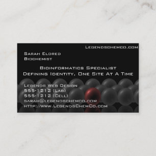 Professional Scientist Business Card Science