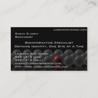 Professional Scientist Business Card Science