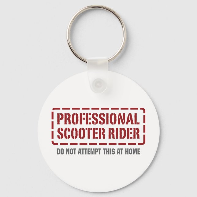 Professional Scooter Rider Key Ring (Front)