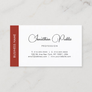 Professional Script Name Template Modern Elegant Business Card