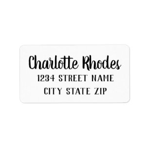 Professional Script Typography Simple Modern Label