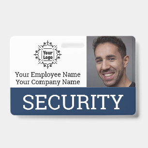Professional Security Guard Photo ID Badge