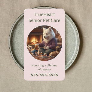 Professional Senior Dog Sitter Senior Pet Care Business Card