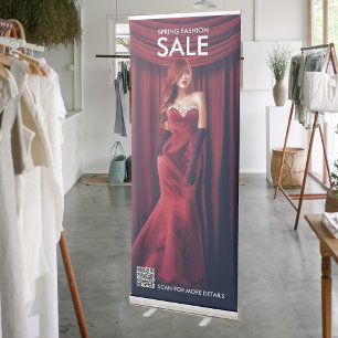Professional Shop Promotional Photo Banner QR Code